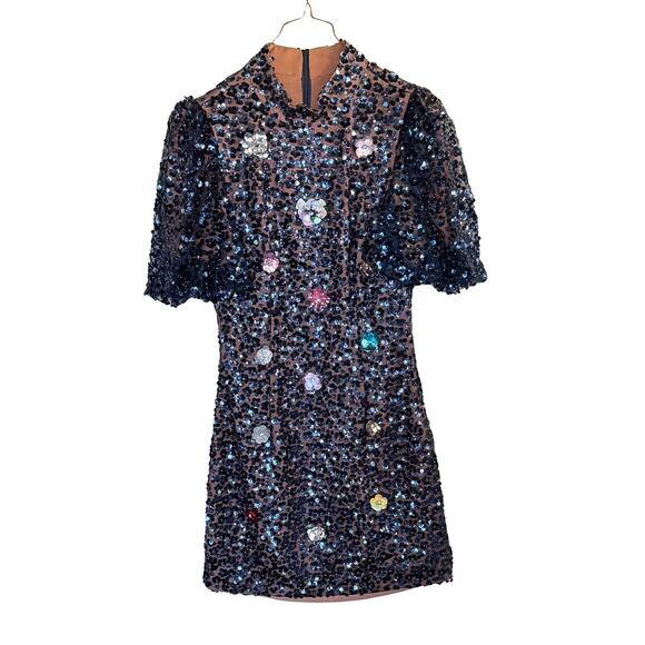 Queen Of Sparkles Sequin Mini Dress - Picture 1 of 8